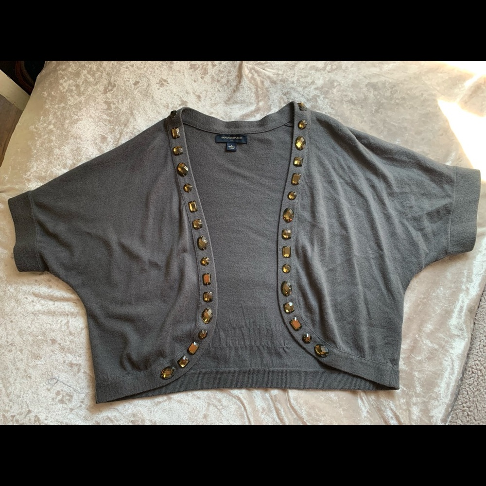 5 for 25! Express short-sleeved sweater top with jewels